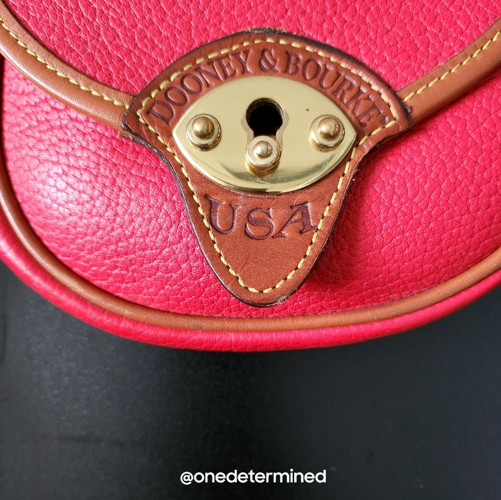 Vintage Dooney Red Leather Belt Bag - Picture 3 of 16
